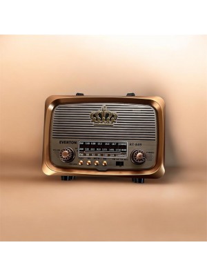 Everton RT-849 Nostaljik Radyo Ahşap Tasarım | SW/AM/FM Destekli, MP3 Çalarlı Retro Radyo